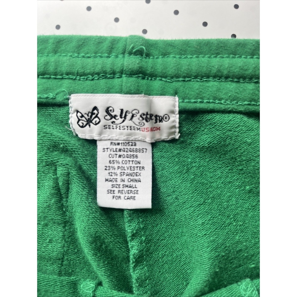 Y2K Kelly Green Side Stripe Flare Track Pants Wide Leg Lounge Athleisure Small - Picture 7 of 8